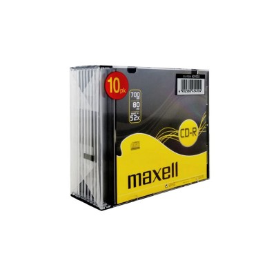 CD-R Slim Case Maxell da 700MB Velocità 52x