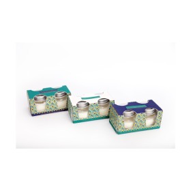 Candela in Vasetto Linea Pavone 2pz