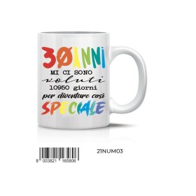 Tazza Mug in Ceramica 30 Anni