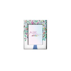 Cornice Argento Albero con Tronco Azzurro 10x15