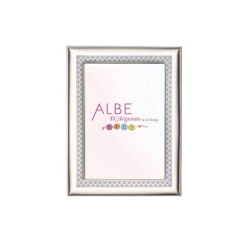 Cornice Argento con Pois Azzurri 13x18