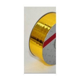 Rotolo Nastro Tessuto Metal 15mm x 25mt Colore Oro con Anima