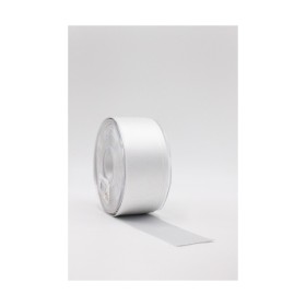 Rotolo Nastro Raso Brillantinato 43mm x 25mt Colore Argento
