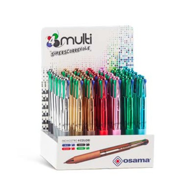 Espositore Penne a Sfera Multicolor Chrome 4 Colori 42pz