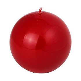 Candela Rossa Sferica Lucida 1pz diam. 100mm