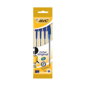 Blister 4 Penne a Sfera Bic Cristal Original Blu