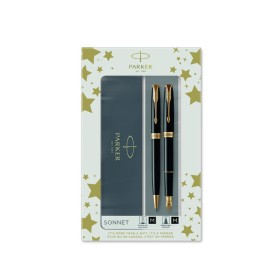 Gift Set Parker Duo Sonnet Black Penna a Sfera e Penna Stilografica