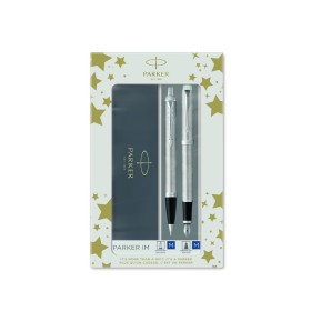 Gift Set Parker Duo IM Stainless Steel Penna a Sfera e Penna Stilografica