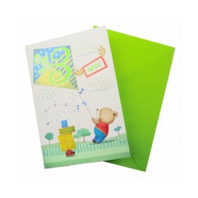 Biglietti Buon Compleanno per Bimbi 3 Anni 6pz