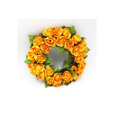 Corona Decoro per Candele Rose Arancioni