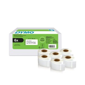 Etichette Dymo LW 25x54mm Bianco 6 Rotoli