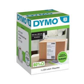 Dymo LW Etichette Extra Large 104x159mm Rotolo da 220 Stampa Nero Su Bianco