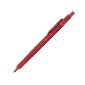 Rotring 600 Penna A Sfera Punta M Inchiostro Nero Corpo Rosso Ricaricabile