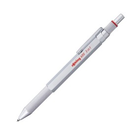 Rotring 600 3-in-1 Penna Multicolore E Portamina Silver