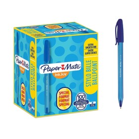 Espositore Penne Paper-Mate InkJoy 100 con Cappuccio Blu 80+20pz