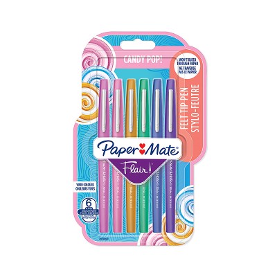 Blister PaperMate Flair Candy POP Pennarelli Punta M 0,7mm 6pz