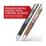 Penne Sharpie S-Gel Punta M 0,7mm Grigio Acciaio e Oro Rosa Inchiostro Blu 12pz