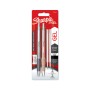 Penne Sharpie S-Gel Metallo Punta M 0,7mm Grigio Acciaio e Oro Rosa Inchiostro Nero 2pz + 2 Ricariche