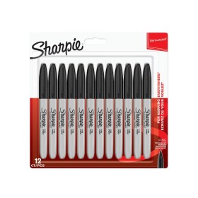 Blister Marcatori Sharpie Indelebili Punta Fine Nero 12pz