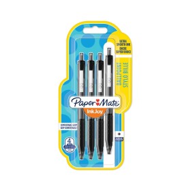 Penne a Sfera a Scatto PaperMate InkJoy 300RT Punta M 1,0mm Nero 4pz
