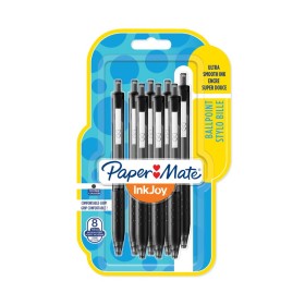 Penne a Sfera a Scatto PaperMate InkJoy 300RT Punta M 1,0mm Nero 8pz