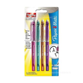 Blister Penne Paper-Mate Replay Premium Max Colori Assortiti 4pz