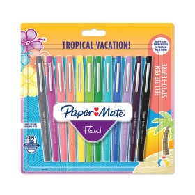 Set PaperMate Flair Pennarelli Punta M 0.7mm Colori Tropicali 12pz