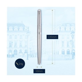 Penna Stilografica Waterman Hemisphere Essential Stainless Steel CT F