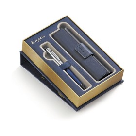 Set Penna Stilografica Expert Deluxe Blue Obsession CT + Portapenne