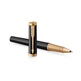 Penna Roller Parker Ingenuity Nera Puntale Dorato