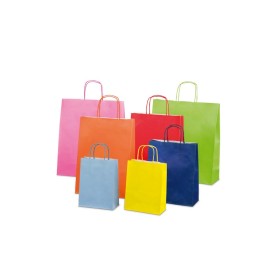 Shopper Carta 36x12x41 Tinta Unita Assortiti Colori Chiari 25pz