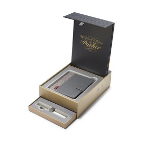 Set Regalo Penna Stilografica Parker Sonnet Pearl + Notebook