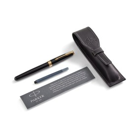 Set Regalo Penna Stilografica Parker + Astuccio in Ecopelle