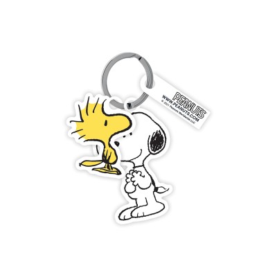 Portachiavi Peanuts Snoopy con Anello in Metallo