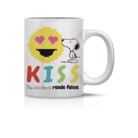 Tazza Mug Peanuts Snoopy Kiss Fai Ciò Che Ti Rende Felice