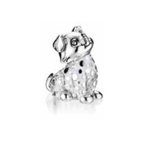 Cane Argento con Pois