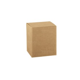 Scatola Pieghevole Onda Avana 80x80x80mm Scatola Pieghevole Onda Avana 80x80x80mm
