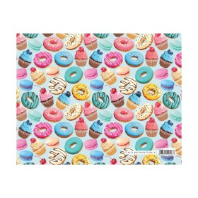 Busta 10 Fogli Carta Regalo 70x100 Fantasia Dolci&Ciambelle