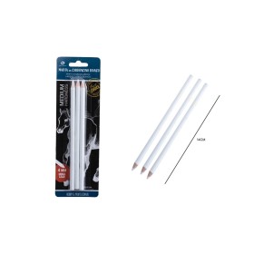 Blister Matite Carboncino Bianco 3pz