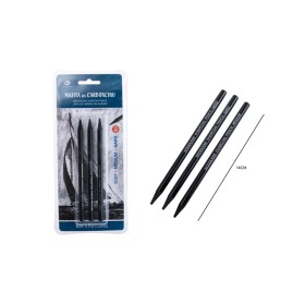 Blister Matite Carboncino Nero 3pz