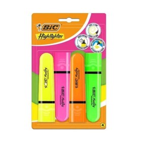 Blister Evidenziatori Bic Highlighter 4 Colori Fluo