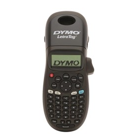 Set Etichettatrice LetraTag Black LT-100H + Nastro Etichette Dymo di Carta Bianche