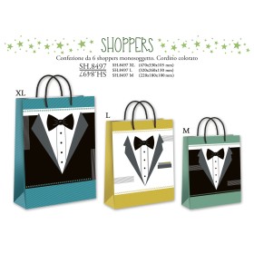 Shopper Carta 18x23 M Abito Maschile