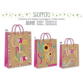 Shopper Carta 18x23 M Flowers