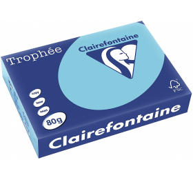 Carta Fotocopie Colorata Clairefontaine A4 80g 500 Fogli Colore Tenue Azzurro Aliseo