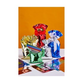 Buste Regalo Metal 20x35 100pz Colori Assortiti Tinta Unita