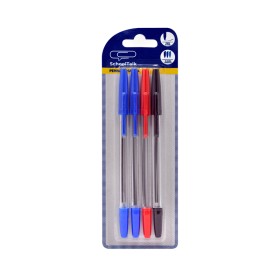 Blister Penne a Sfera SchoolTalk Colori Assortiti