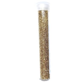 Blister Glitter Bio Grana Fine 5 Flaconi 10ml Oro