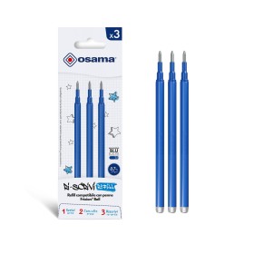 Refill Cancellabili Osama Compatibili Frixion Blu 3pz