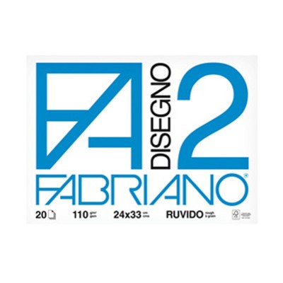 Blocco Fabriano F/2 Ruvido 516 24X33 ff.20
